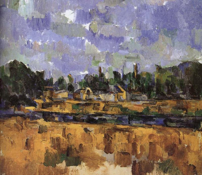 Paul Cezanne Oeverstaten Sweden oil painting art